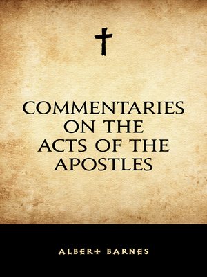cover image of Commentaries on the Acts of the Apostles